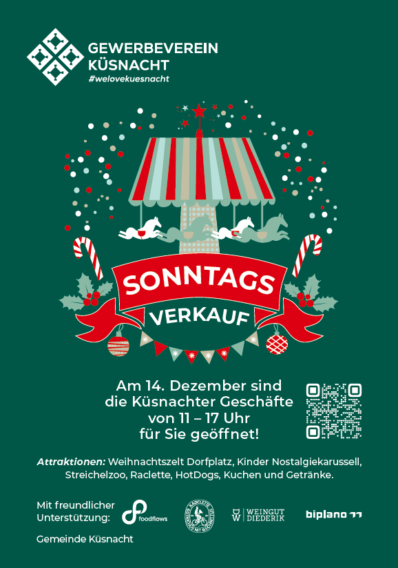 Sonntagsverkauf Gewerbeverein Kuesnacht 14. Dezember 2025