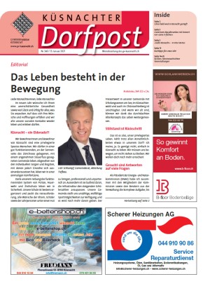 Küsnachter Dorfpost Nr. 380 vom 13. Januar 2021