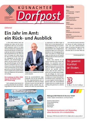 Küsnachter Dorfpost Nr. 381 vom 3. Februar 2021