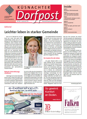 Küsnachter Dorfpost Nr. 388 vom 8. September 2021