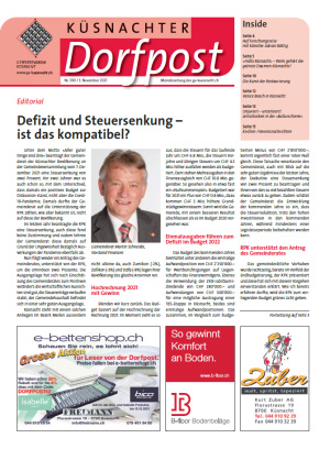 Küsnachter Dorfpost Nr. 390 vom 3. November 2021