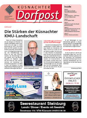 Küsnachter Dorfpost Nr. 411 vom 16. August 2023