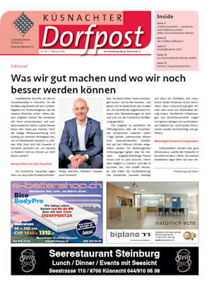 Küsnachter Dorfpost Nr. 417 vom 7. Februar 2024